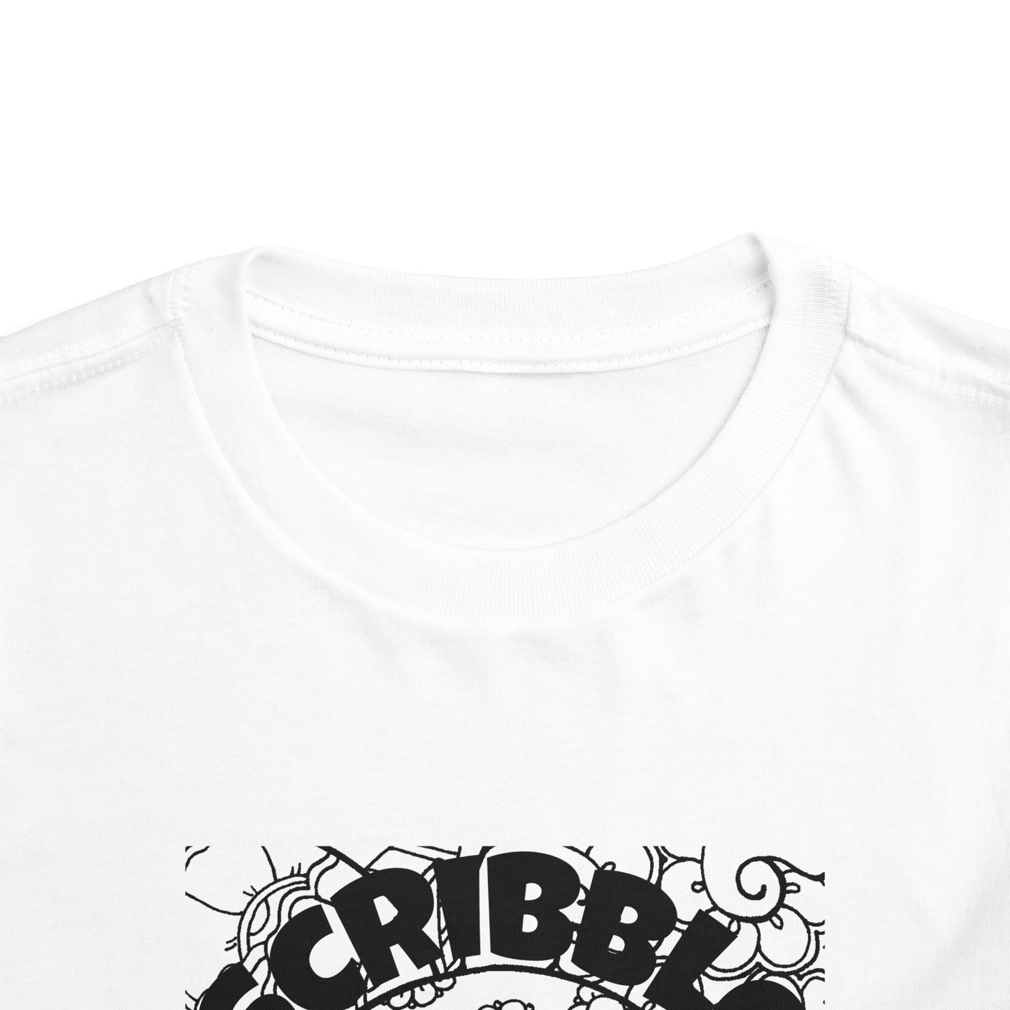 Scribble Squad Toddler Tee, Kids Creative Shirt, Playful Short Sleeve Tee, DIY Coloring Shirt, Fun Toddler Fashion, Birthday Gift for Kids