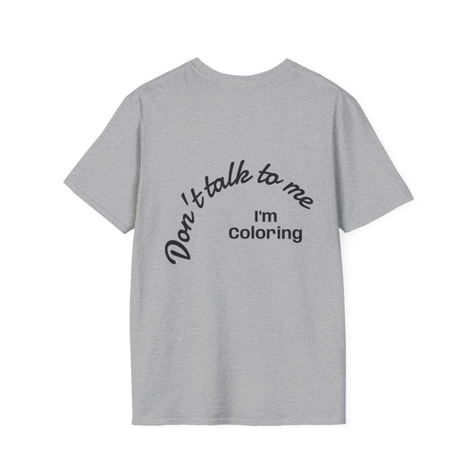 Coloring Enthusiast Unisex T-Shirt, Funny Gift for Artists, Creative Hobby Tee, Relaxation Shirt, Cute Casual Wear