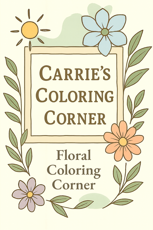 Floral Coloring Corner - FULL BOOK