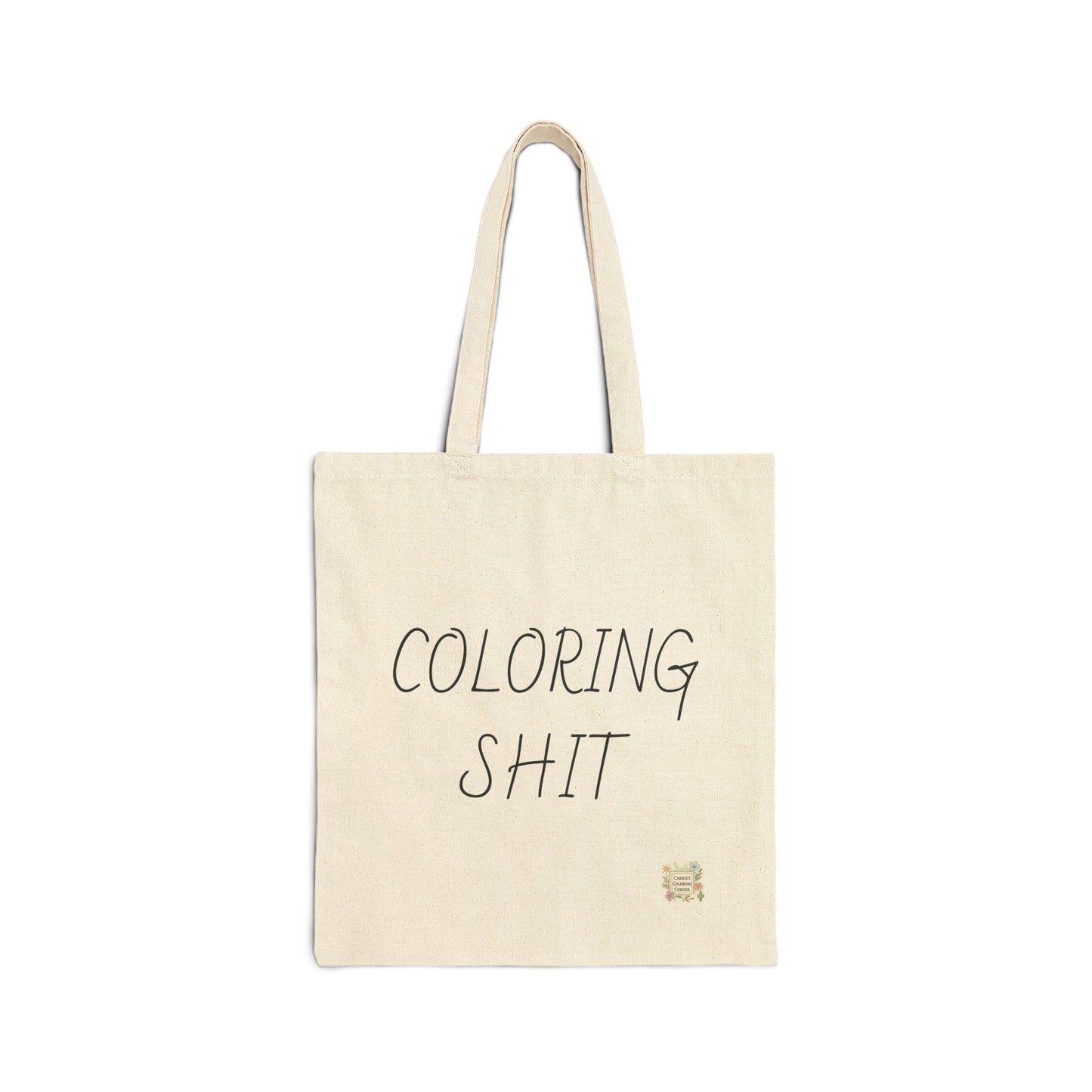Coloring Shit Tote Bag, Funny Gift, Eco-Friendly Bag, Art Supplies, Minimalist Tote, Perfect for Artists